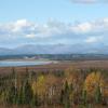 View from the tpo of the hill at onion portage.